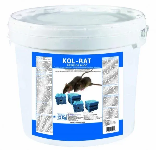RATICIDE KOL-RAT BLOC-Appâts blocs anti rats et souris