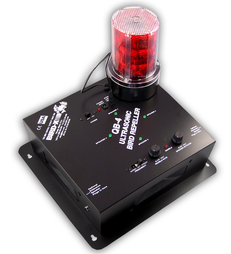 Répulsif ultrasons d'intérieur + lumière stroboscopique en option